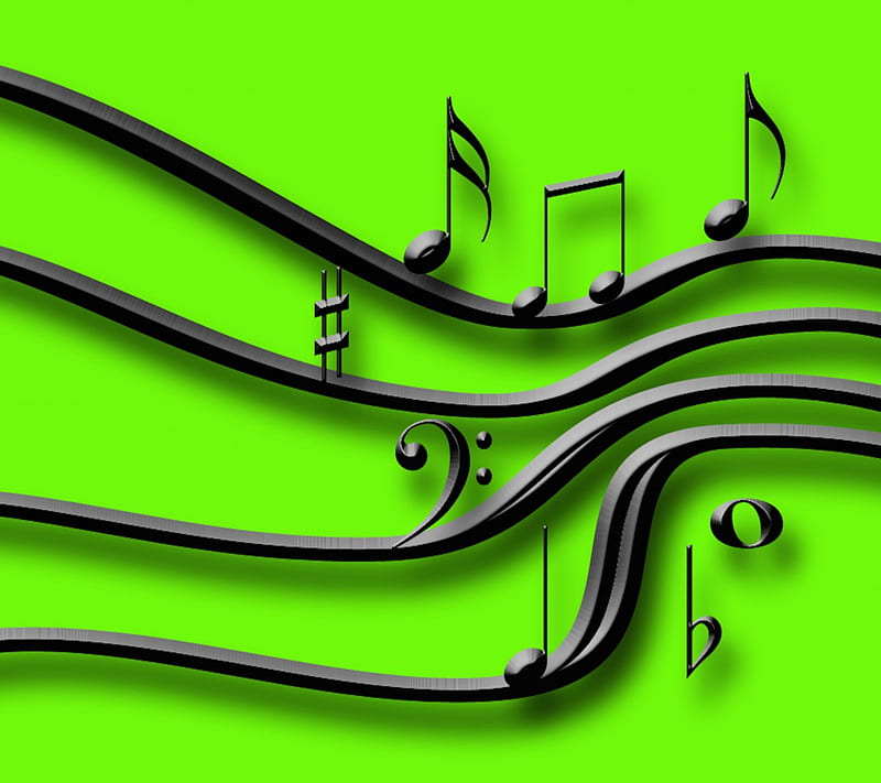 Music notes, song, notes, music, instruments, sing, fun, musical, HD wallpaper