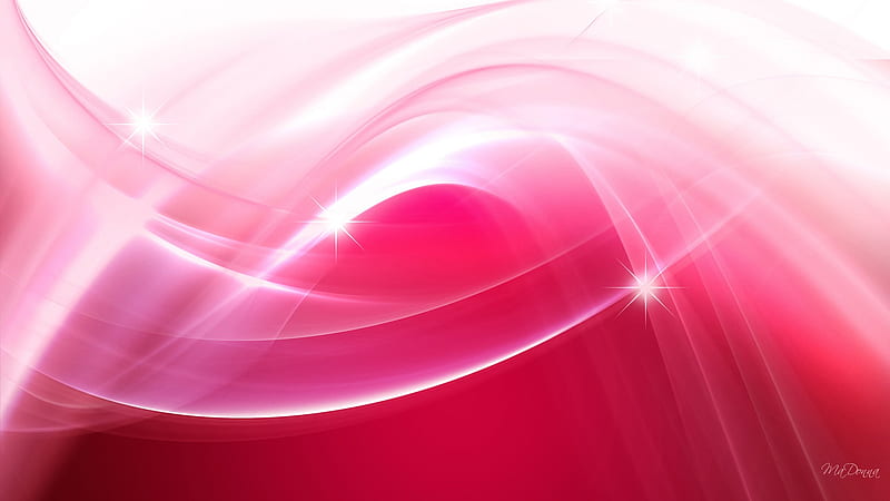 Pink and Red Wishes, red, firefox persona, abstract, swirl, swish, white, pink, star, light, HD wallpaper