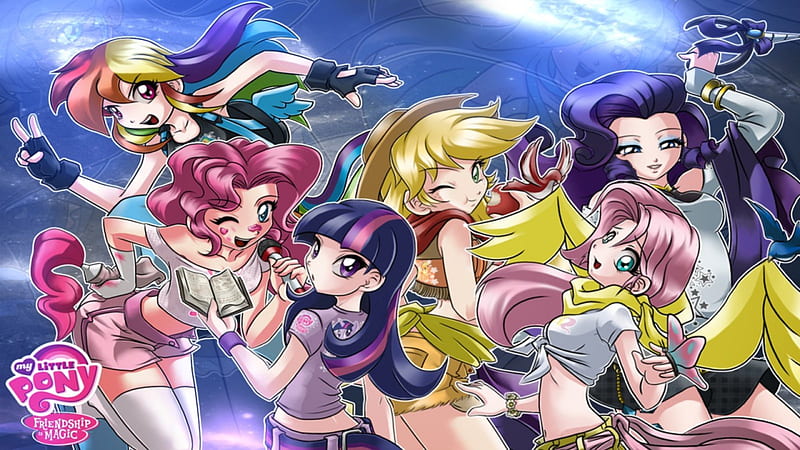 my little pony equestrian girls.the six sages
