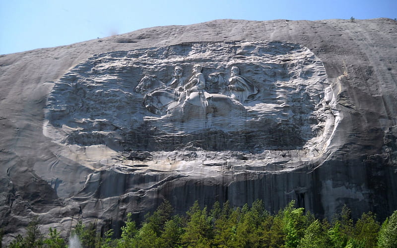 Stone Mountain, Georgia, USA, Mountain, Stone, USA, Bas Relief, HD wallpaper