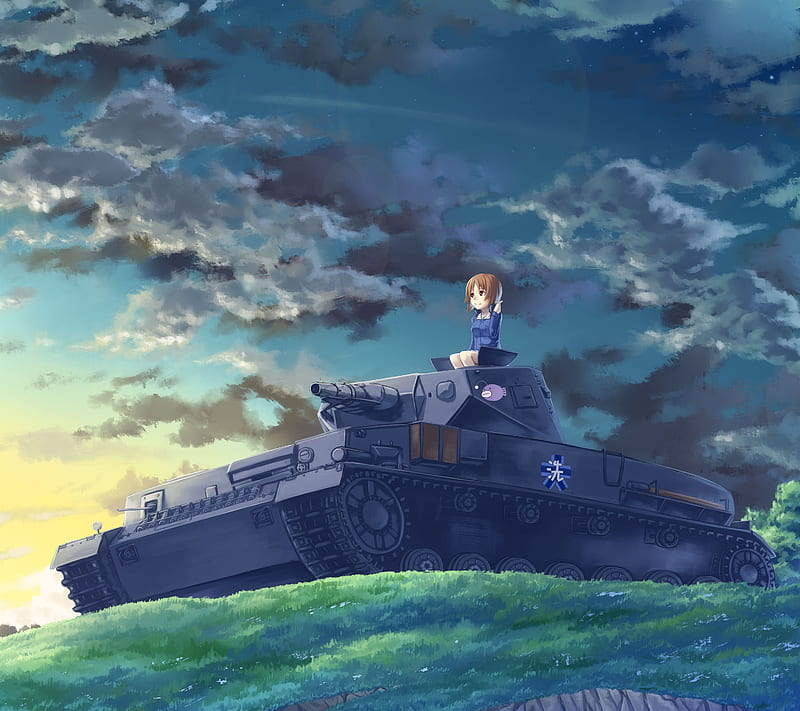 Girls und Panzer, anime, miho, nishizumi, HD wallpaper