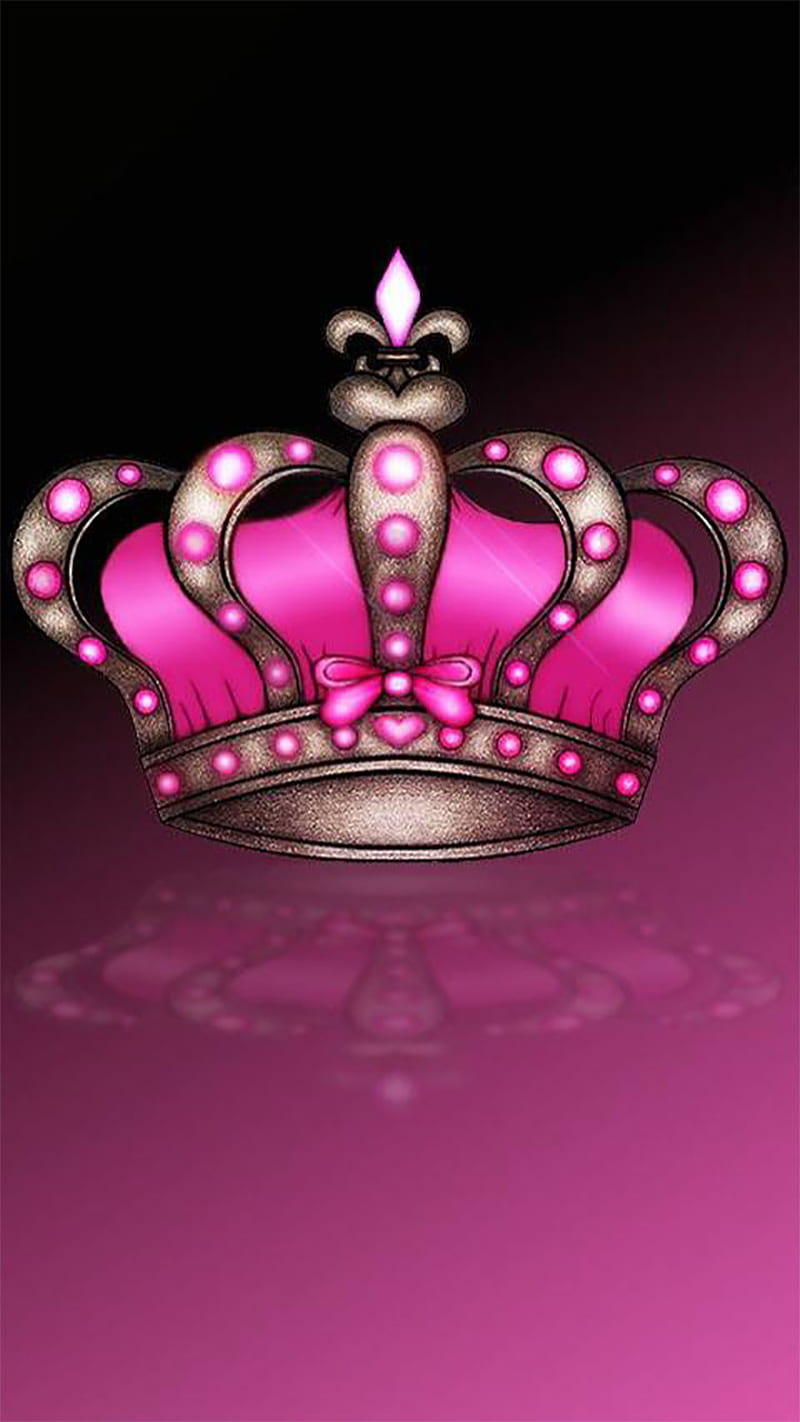 Royal pink, crown, lock screen, royal, HD phone wallpaper | Peakpx