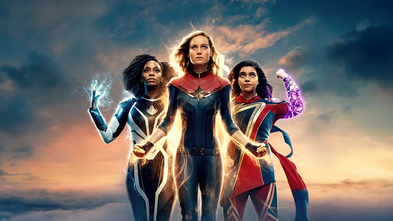The Marvels Dolby Poster , the-marvels, ms-marvel, kamala-khan, monica-rambeau, captain-marvel, 2023-movies, movies, superheroes, HD wallpaper