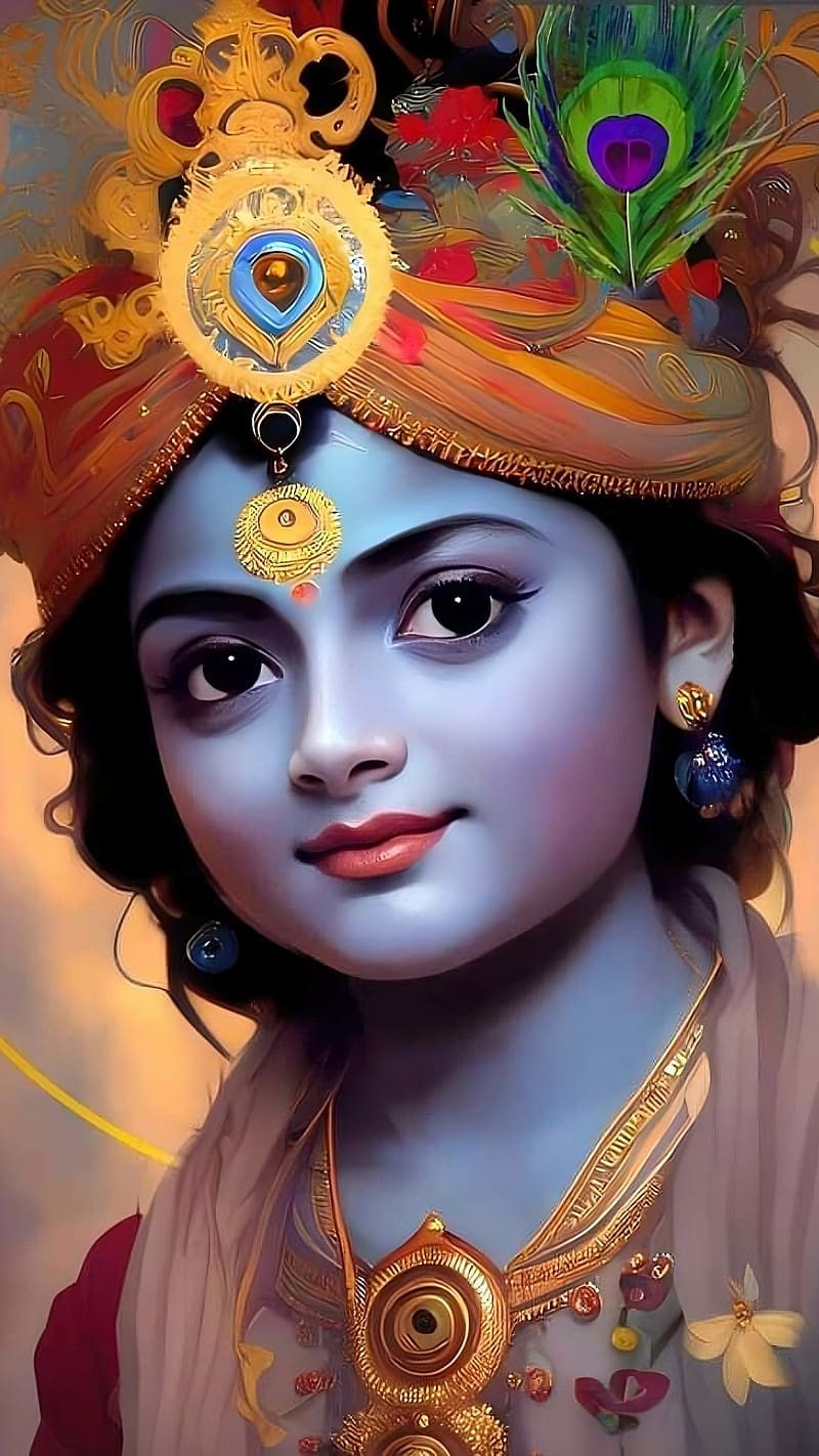 Krishna Bhagwan , Animated, lord krishna, bhakti, devotional, HD phone wallpaper