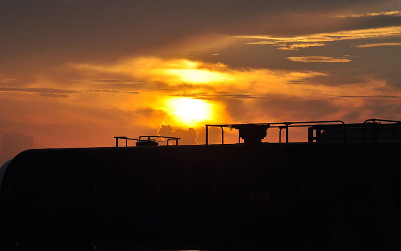 RailRoad Park Birmingham Alabama, Nature, Paradise, Sunset, RailRoad, HD wallpaper