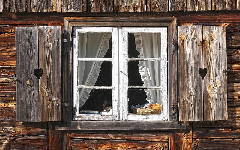 Window, house, old, wooden, HD wallpaper