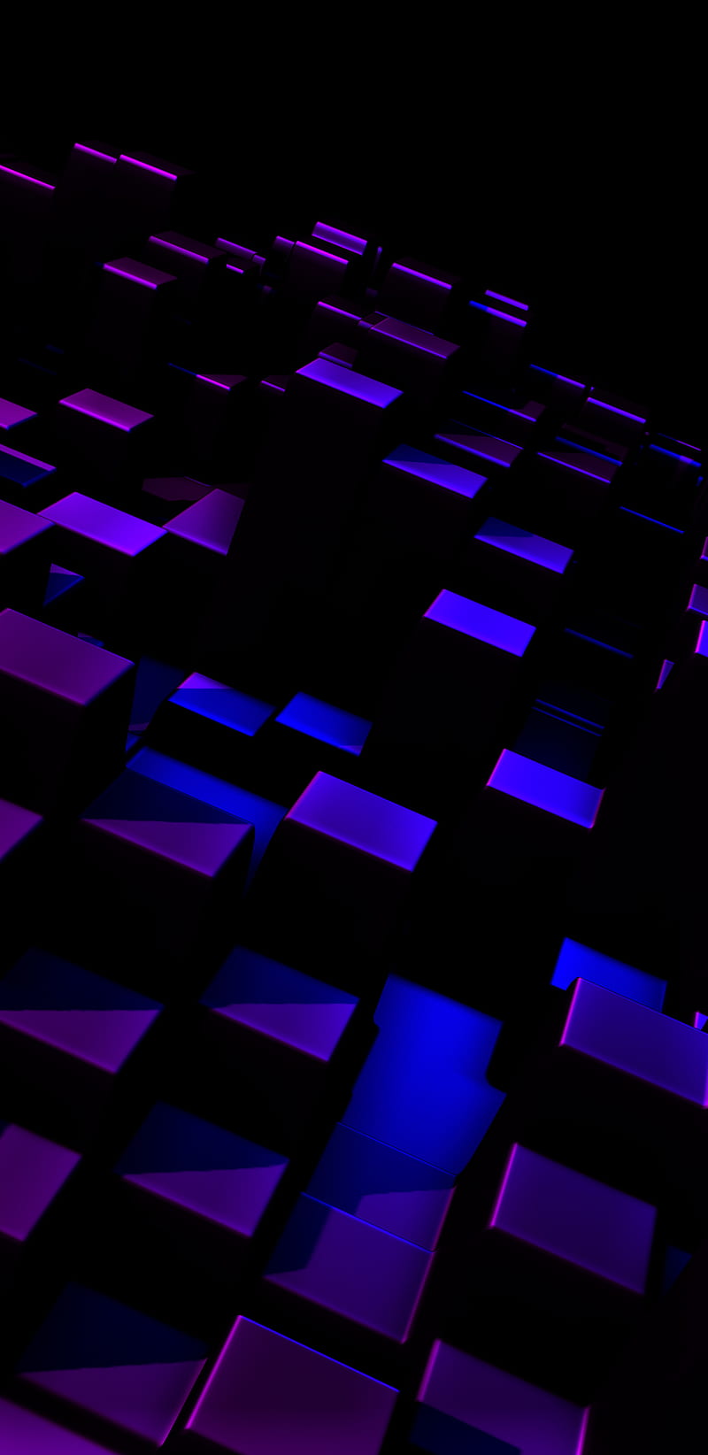 Purple Cubes, note, modern, technology, colors, computer, cube, logo, ps2, playstation, HD phone wallpaper