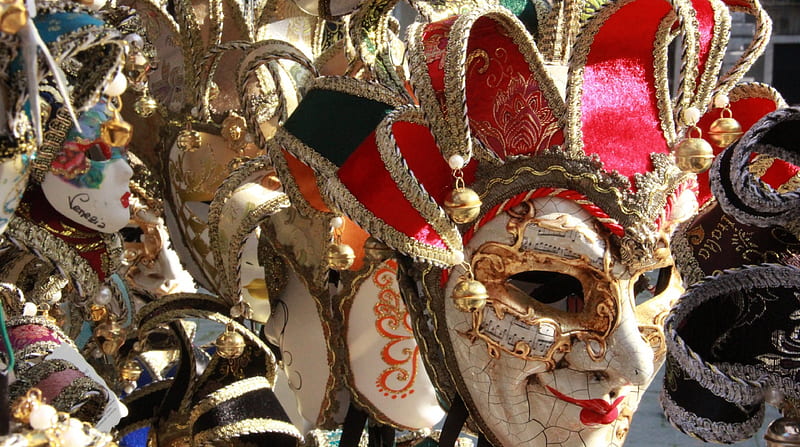 Carnival masks, Masks, Carnival, Fancy dress, Masks can be made of leather porcelain or the original glass technique, HD wallpaper