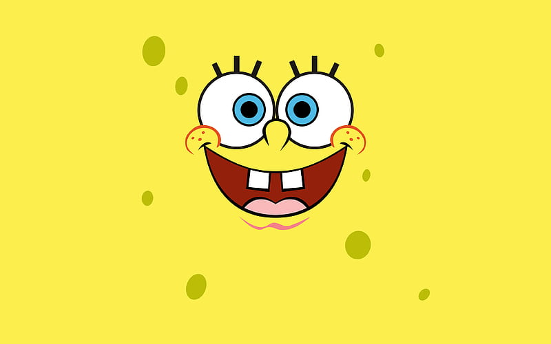 Spongebob minimal, creative, SpongeBob SquarePants, HD wallpaper