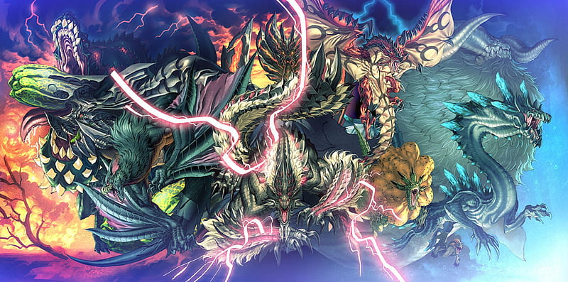 Wallpaper  illustration anime Monster Hunter Zinogre wing sketch  1920x1080  japoy  289516  HD Wallpapers  WallHere