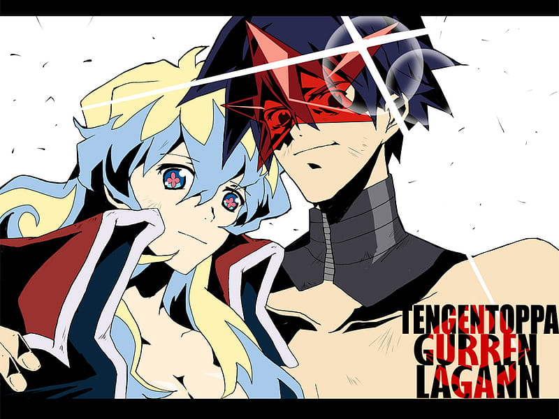 Tengen Toppa Gurren Lagann, anime, Simon, Nia