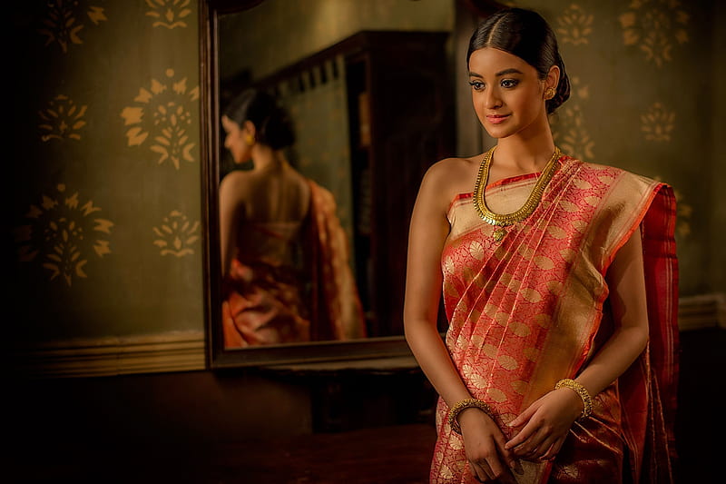 Indian Women in saree, saree, in, Indian, Women, HD wallpaper