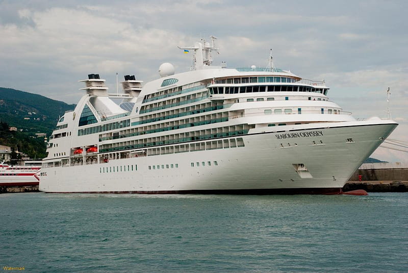 Luxury Liner, ocean liner, cruise ship, ocean, HD wallpaper