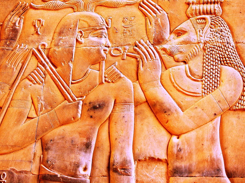 Kom Ombo Temple Relief, Aswan, Egypt, Aswan, Temple, Ancient, Egypt, HD wallpaper