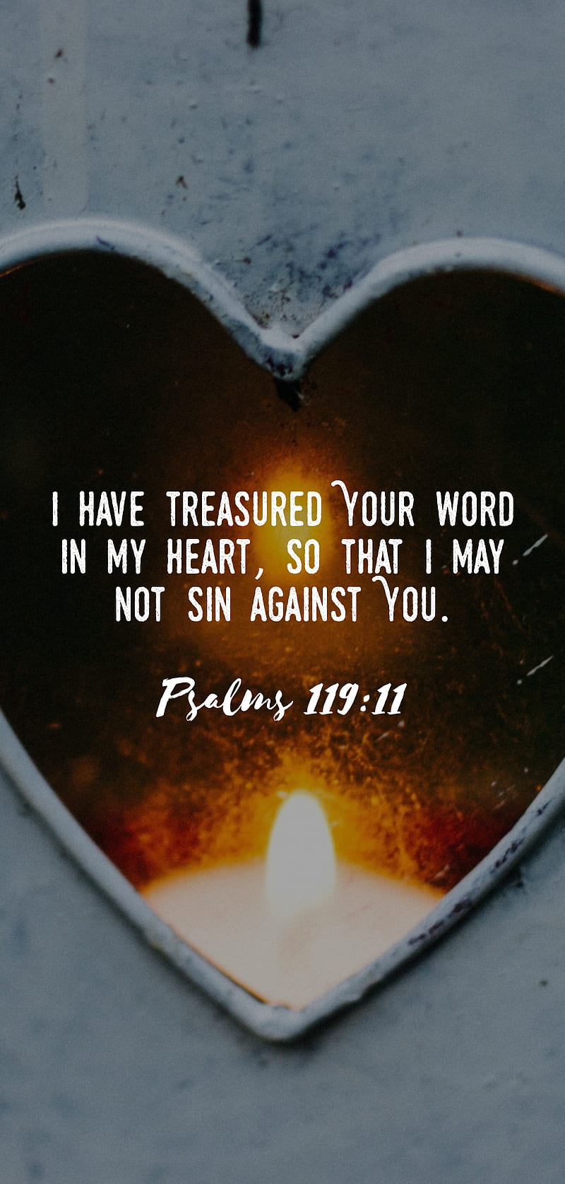 Psalms 119:11, bible, Christian, sin, treasure, verse, god, word, HD phone wallpaper