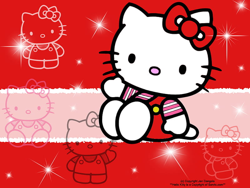 Hello Kitty :) , hello, cute, hello kitty, kitty, HD wallpaper