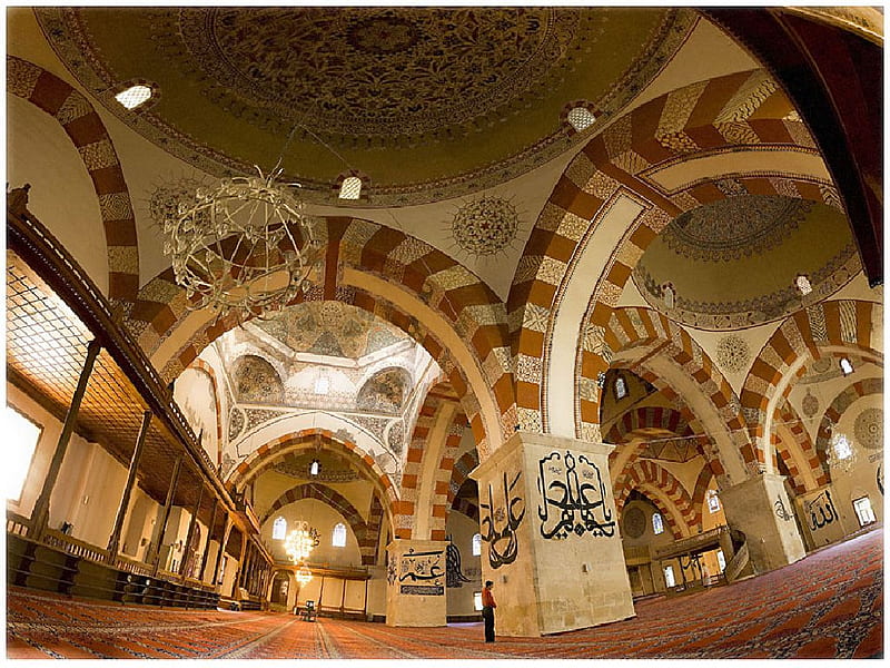 inside a mosque1,turkey, religious, mosque, turkey, HD wallpaper