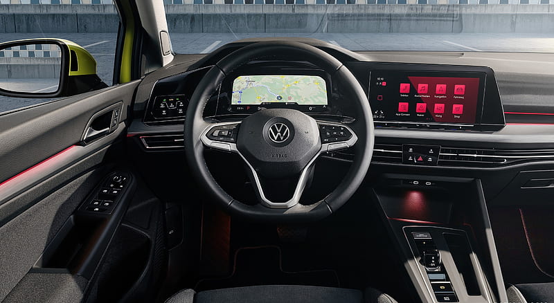 2020 Volkswagen Golf Mk8 - Interior, Cockpit, car, HD wallpaper | Peakpx