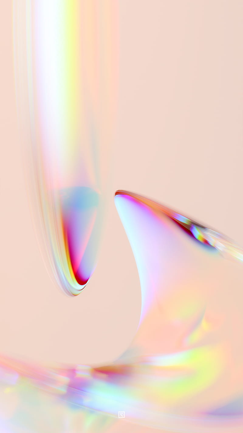 Radiance 1, abstract, aesthetic, color, colorfull, cream, glass, reflection, HD phone wallpaper