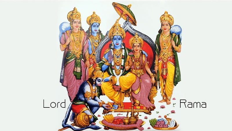 Lord Rama Laxman And Janki, HD wallpaper