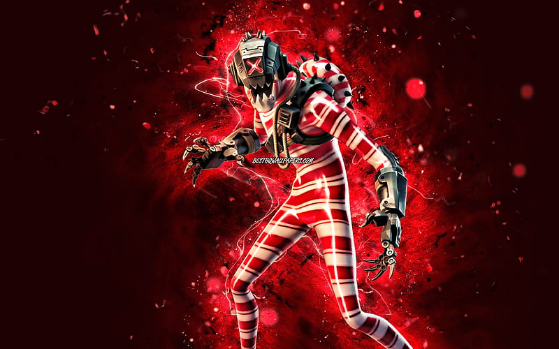 Kane red neon lights, 2020 games, Fortnite Battle Royale, Fortnite characters, Kane Skin, Fortnite, Kane Fortnite, HD wallpaper