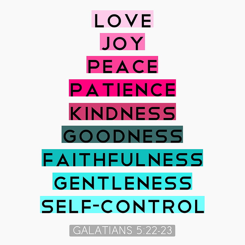 Fruit of the Spirit, him, jesus, joy, kindness, love, patience, peace, quotes, verses, HD phone wallpaper