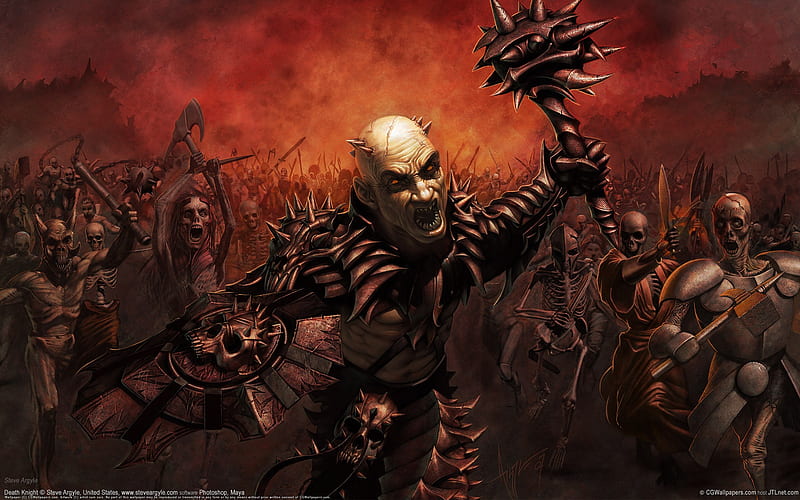 dead soldiers-the dark CG illustration of Warcraft, HD wallpaper