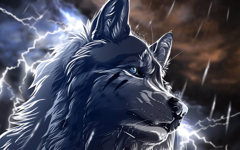 Lobo anime' Riñonera | Spreadshirt