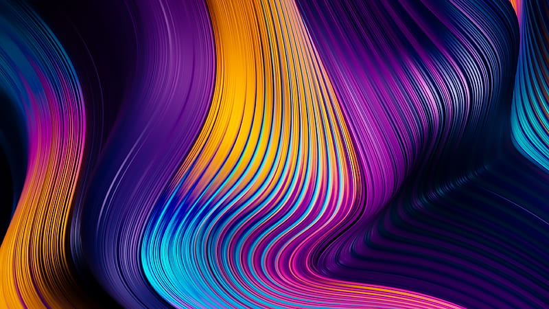Colors Falling From Top Abstract , abstract, digital-art, HD wallpaper