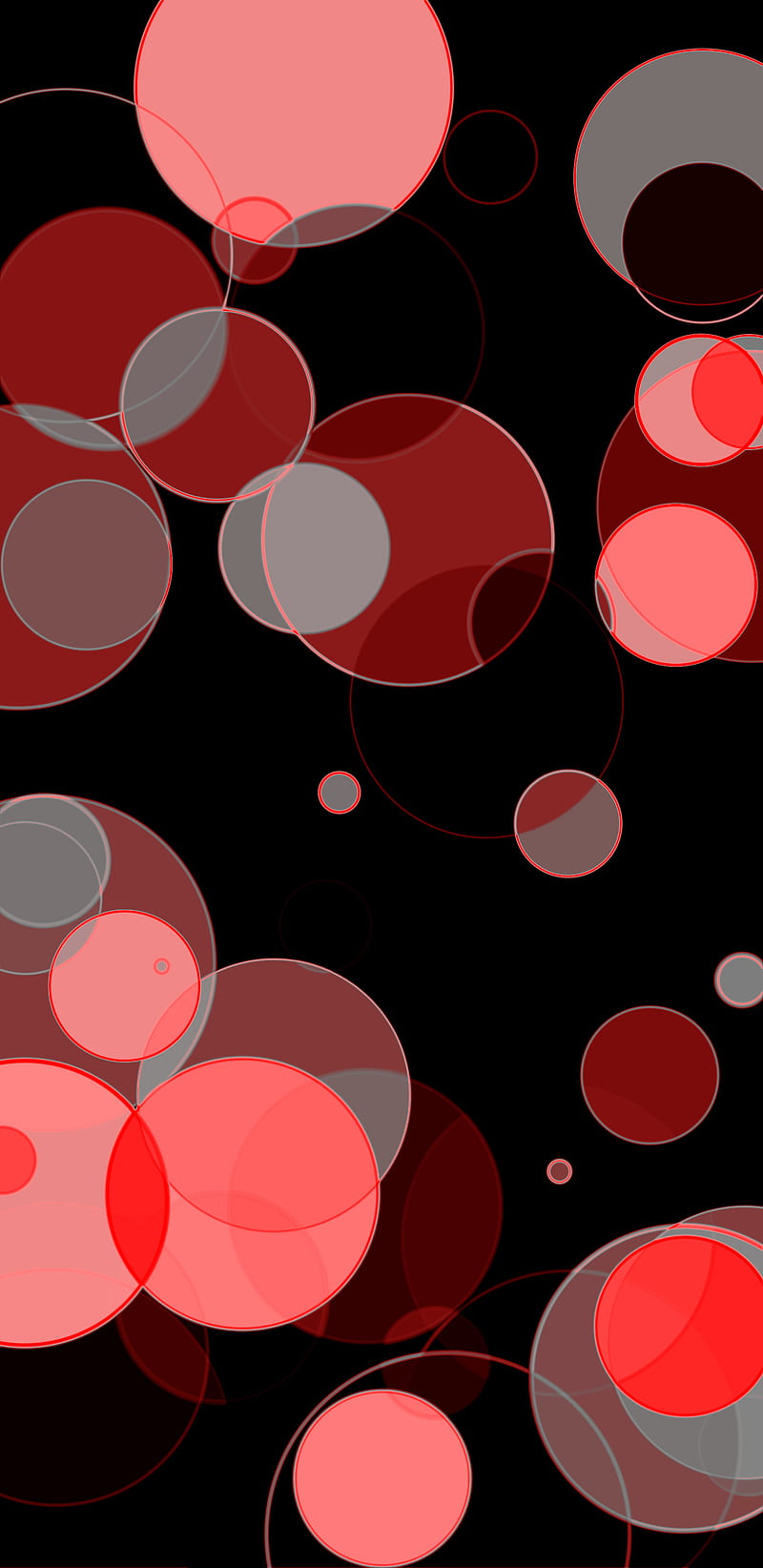 Círculos rojos, negro, borde, arco iris, círculo, Fondo de pantalla de  teléfono HD | Peakpx