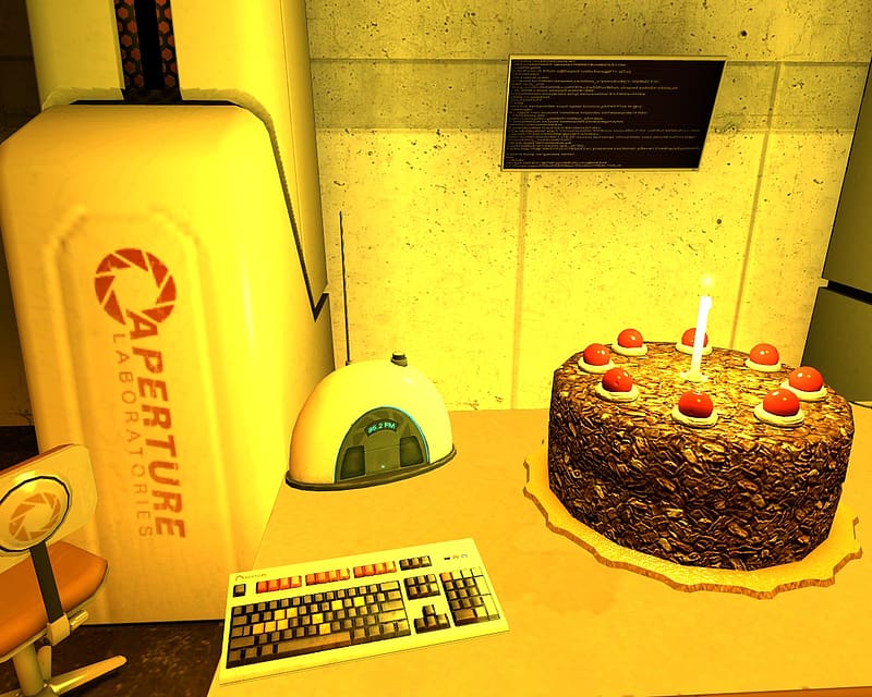 Cake, Portal, Video Game, Portal (Video Game), HD wallpaper