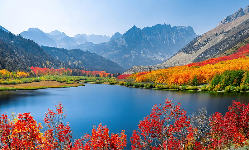 Lakes, Lake, Mountain, Nature, HD wallpaper