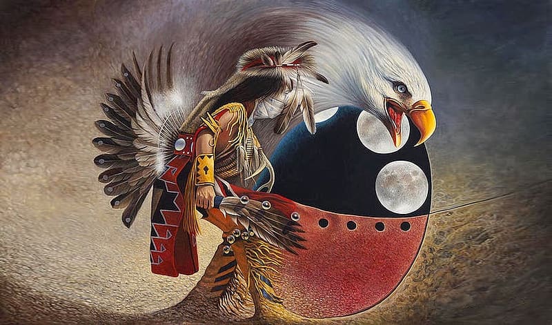 Eagle Dance, native American, indigenous people, Eagle, Indian dancer, HD wallpaper