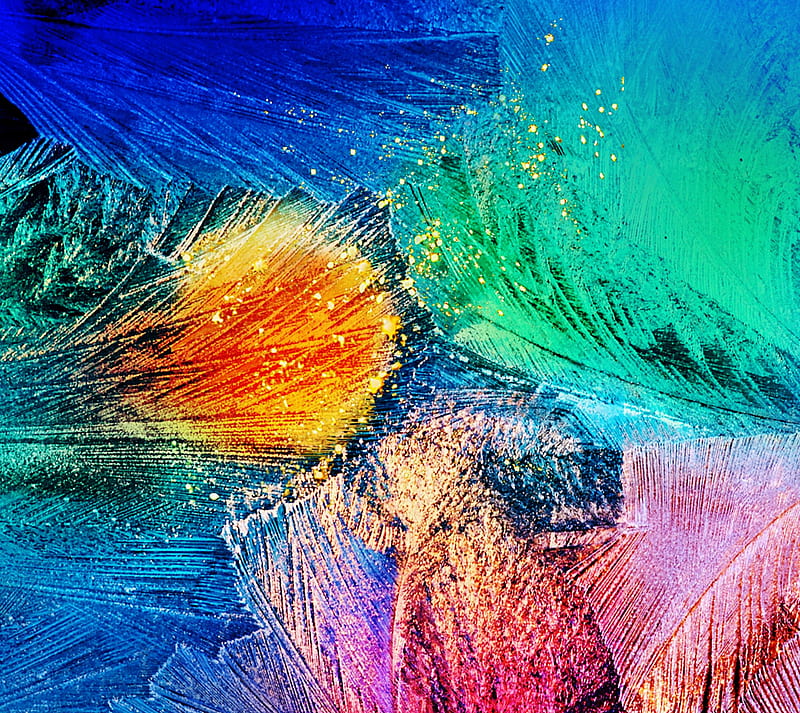 Samsung Alpha, abstract, colorful, colors, feathers, galaxy, HD wallpaper