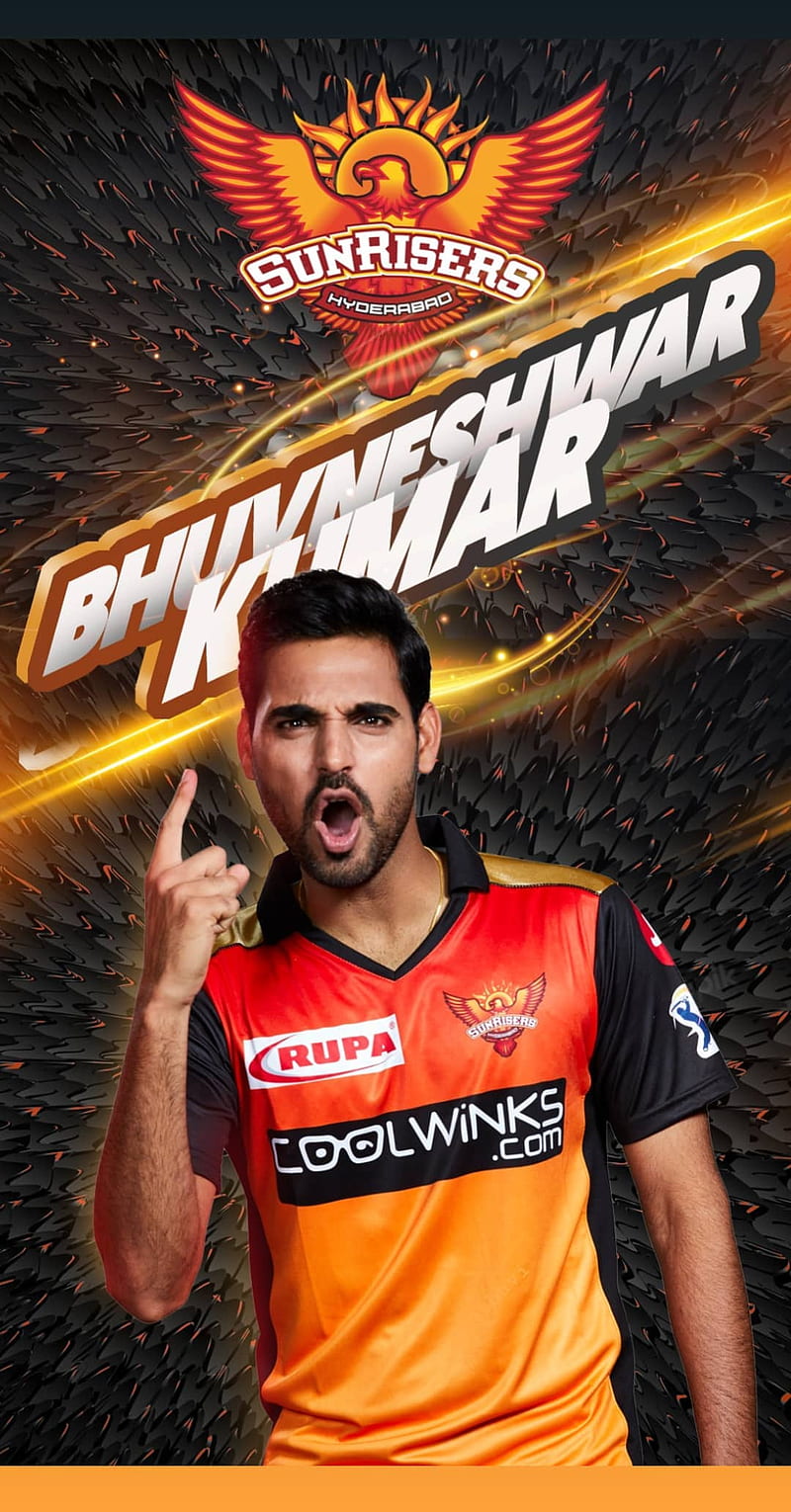 Sunrisers Hyderabad, bhuvneshwar kumar, cricket, indian premier league, ipl, orange army, srh, HD phone wallpaper