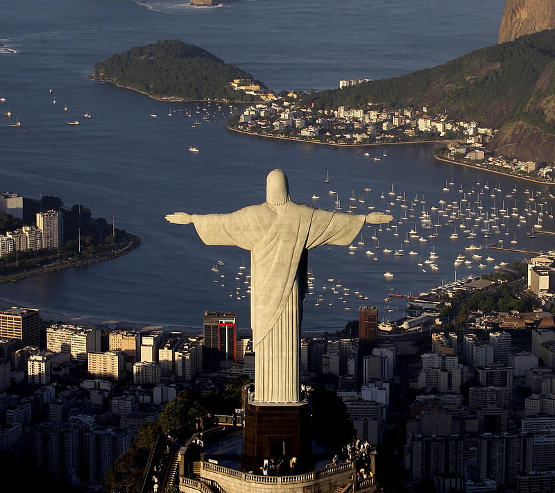 Rio De Janeiro, brazil, christ, god, jesus, sculpture, HD wallpaper