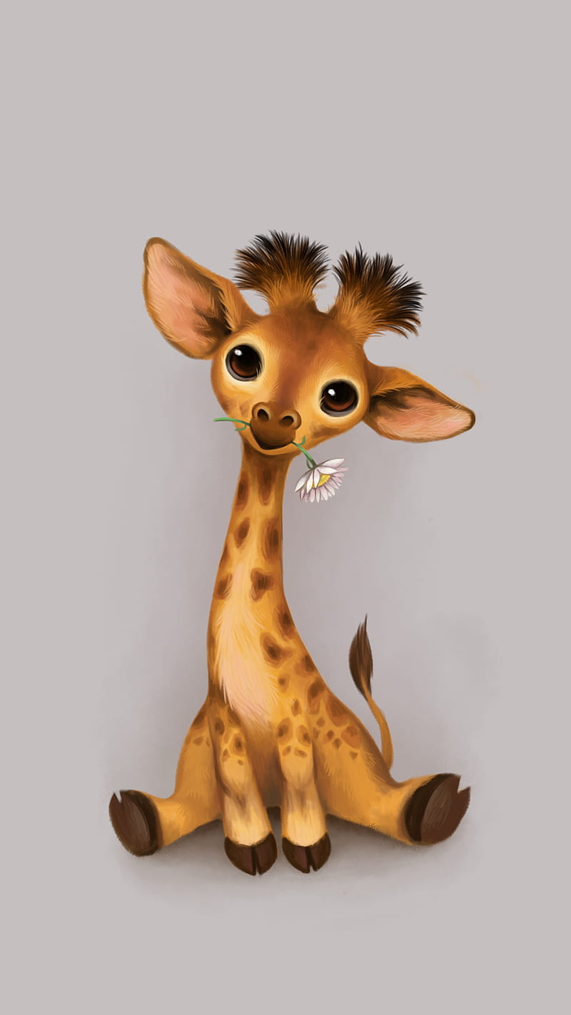 Cute giraffe, HD phone wallpaper