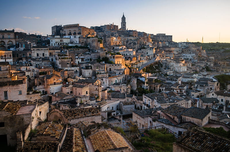 Towns, Matera, Italy, HD wallpaper