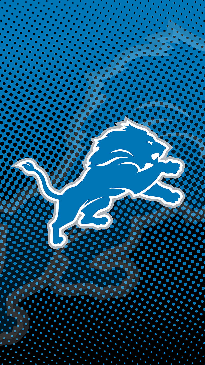 Detroit Lions, blue, cat, detriot, football, gray, lions, mascot, megatron, nfl, team, HD phone wallpaper
