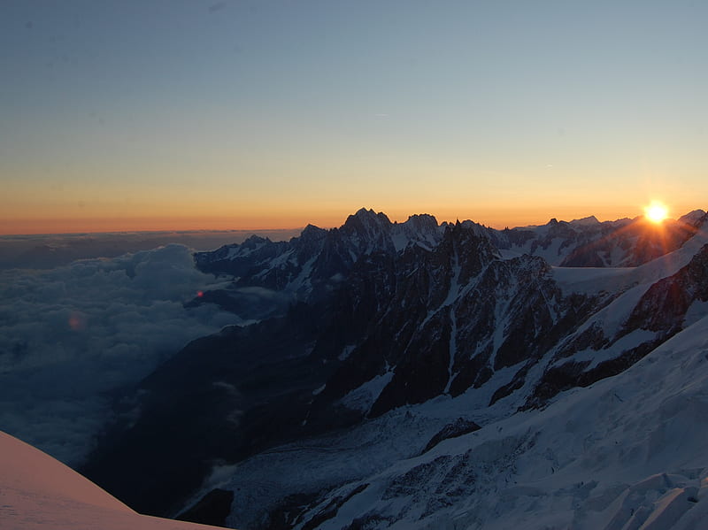 Tour to Mont Blanc, mb, me, sunrise, HD wallpaper