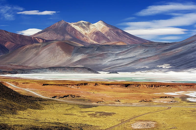 Incahuasi Hills, Antofagasta, mountains, Chile, Atacama desert, salt flat, chilean altiplano, HD wallpaper