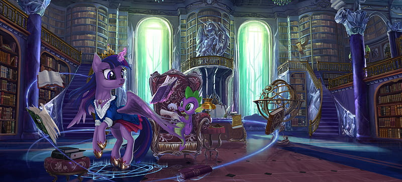 My Little Pony, My Little Pony: Friendship is Magic, Twilight Sparkle , Spike (My Little Pony), HD wallpaper