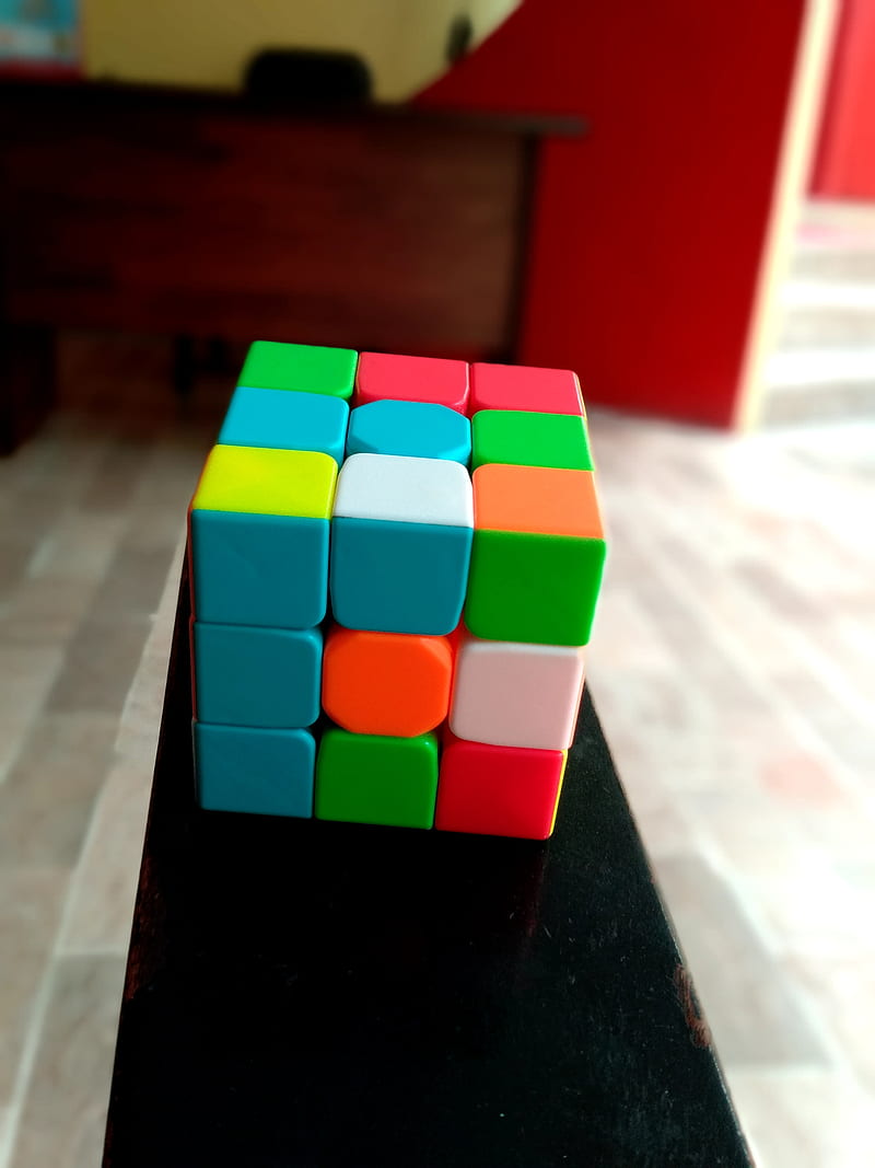 Rubiks Cube, 3x3, colorful, colors, focus, graphy, square, toy, HD phone wallpaper