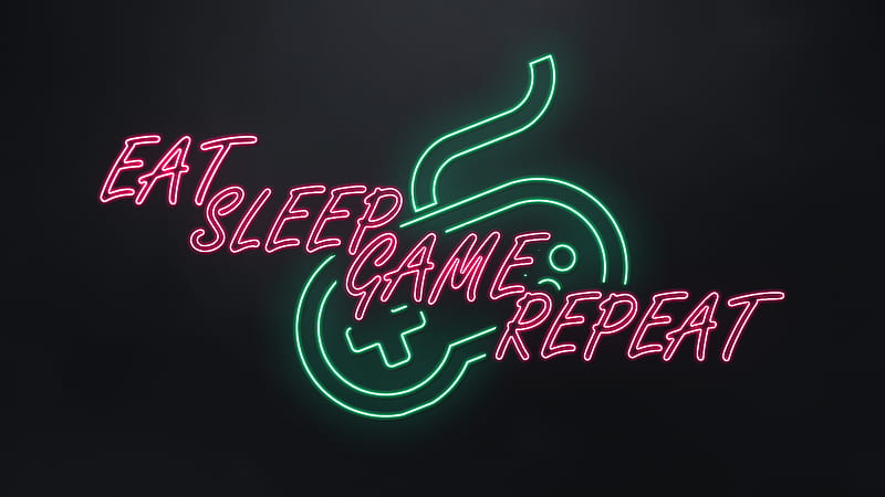 Eat Sleep Game Repeat : R hop, HD wallpaper