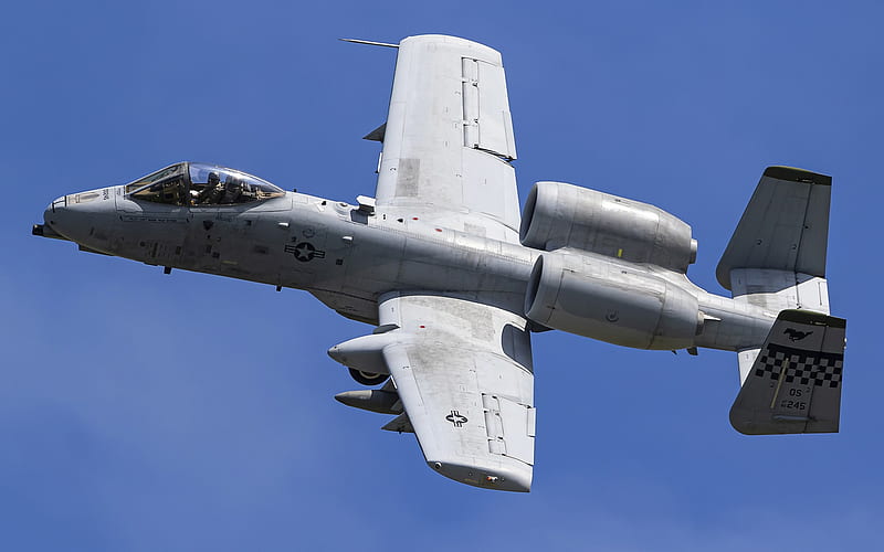 Fairchild-Republic A-10 Thunderbolt II, American attack aircraft, American military aircraft, US Air Force, A-10, military aircraft, HD wallpaper