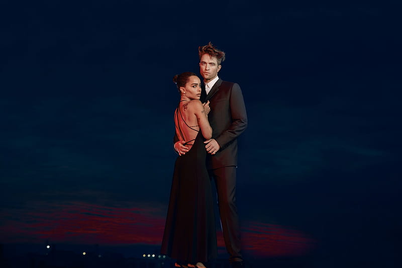 Zoe Kravitz and Robert Pattinson The Batman hoot, HD wallpaper