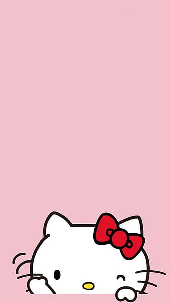 Hello, color, kitty, pink, sanrio, HD phone wallpaper