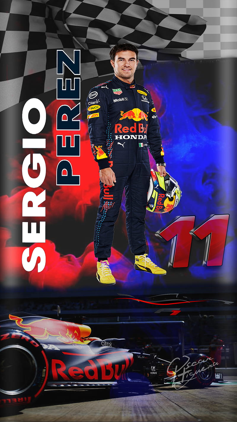 Checo Perez, formula 1, formula uno, red bull, red bull racing, sergio perez, HD phone wallpaper