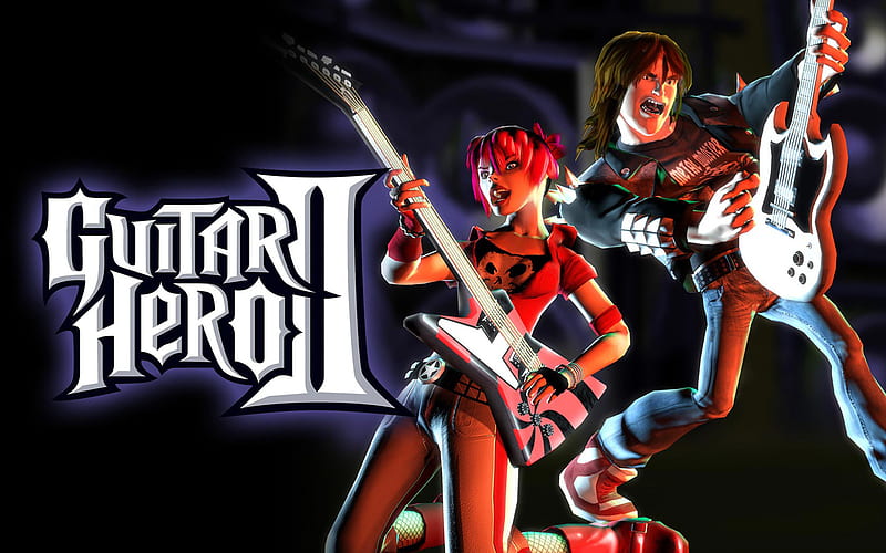 Guitar Hero II, video game, guitar, music, play, HD wallpaper