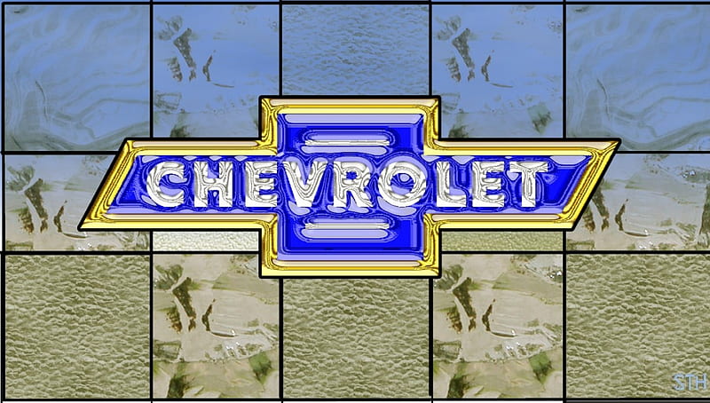 1934 Chevrolet emblem ,Glass effect, chevrolet Bow Tie, Vintage Chevrolet emblem, Chevrolet emblem, 1934 Chevrolet, HD wallpaper